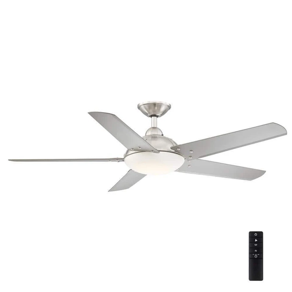 54 inch outdoor led ceiling fan with light kit and remote 3-speed damp rated - Image 1 of 4