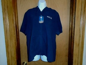 Yale Bulldogs Women's Short Sleeve Full Zip Polar Fleece Hoodie 1X NWT - Picture 1 of 3