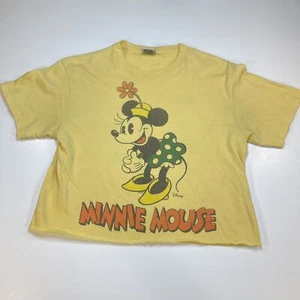 MINNIE MOUSE cute front & back cropped Tee T SHIRT Sz Womens XS Junk Food - Bild 1 von 4