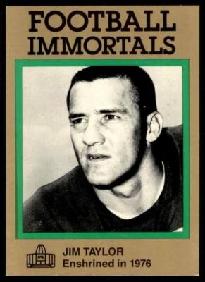 1985 Hall of Fame Set #113 Jim Taylor NICE GREEN Green Bay Packers / LSU Tigers - Image 1 of 4