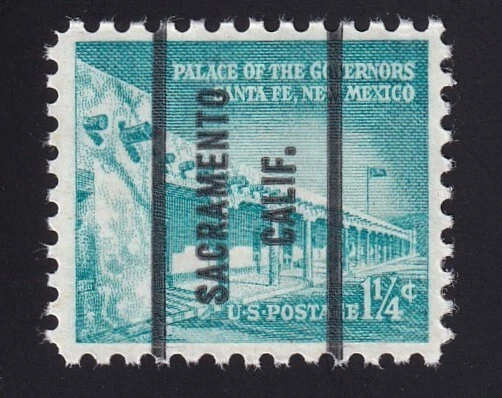1031A Palace of the Governors 1 ¼ c Bur Precancel “Sacramento CA” PSS-71 MNH OG - Image 1 of 1