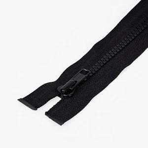 Chaqueta de plástico negro con cremallera ykk de alta resistencia n.º 5 cremallera de repuesto - Imagen 1 de 2
