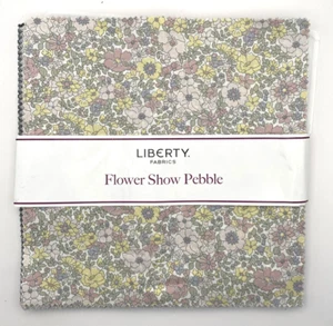 Liberty Fabrics Flower Show Pebble Layer Cake 10" x 10" NEW - Picture 1 of 3