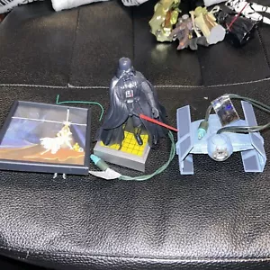 Hallmark Ornament Star Wars Poster, Darth Vader's Tie Fighter 1999 & Vader 97, - Picture 1 of 7
