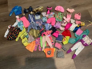 Vintage 80’s 90’s Barbie Doll & Skipper Large Clothing Lot Neon Disney Rockers - Picture 1 of 22