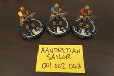 MAGE KNIGHT MINIONS 001 002 003 XANDRESSAN SAILOR / SET / LOT OF 3