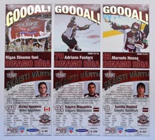 2009-10 KHL Dinamo Riga Goooal! GOLD Pick a Player Card