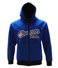 Charros de Jalisco Full Zipper Warm Sweater Blue With Black