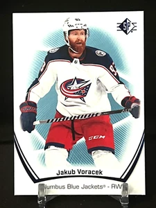 2021-22 UD SP Hockey Blue Jakub Voracek #30 Columbus Blue Jackets - Picture 1 of 2