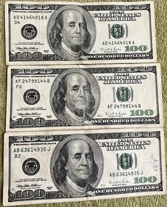 $100 One Hundred Dollar Bill 1996-2006/A, Series Circulated(Each)*ReadDescriptio - Picture 1 of 14