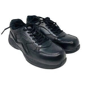 New AdTec Men's Composite Toe Uniform Athletic Black Sz 9.5M Leather NIB