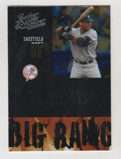 Gary Sheffield 2005 DONRUSS LEATHER & LUMBER BIG BANG FOIL /2000 YANKEES - Image 1 of 1