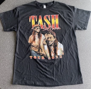 Camiseta de concierto Tash Sultana 2022 gira doble cara gira EE. UU. gremio negro nueva sin etiquetas - Imagen 1 de 13