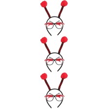 3 Set Fasce Orecchie Coccinella Party Bambini Per Vestirsi Cosplay Bambini Festa