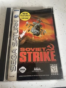 Soviet Strike (Sega Saturn, 1996) Complete CIB TESTED - Picture 1 of 7