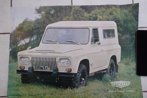 Portaro Portuguese off-roader - original period car showroom poster - Foto 1 di 1