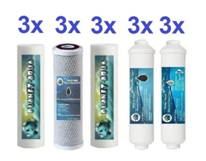 Filter SET Umkehrosmose Anlage 6 Stufen Osmose Trinkwasser Ersatzfilter Patrone - Bild 1 von 5