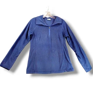 Suéter polar Columbia para mujer talla pequeña (pecho 38") azul 1/4 cremallera ligero - Imagen 1 de 13