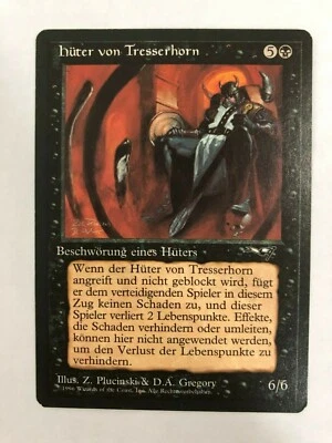 MTG 4X GERMAN ALLIANCES KEEPER OF TRESSERHORN MINT MAGIC THE GATHERING BLACK - Image 1 of 4