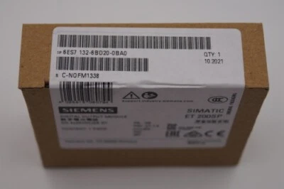 Siemens 6ES7132-6BD20-0BA0 Et 200SP 6ES7 132-6BD20-0BA0 - Image 1 of 2