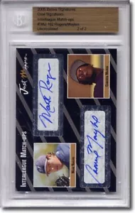 Mark Rogers * Cameron MAYBIN * Autograph Rookie Auto RC BGS 1/2 - Picture 1 of 1