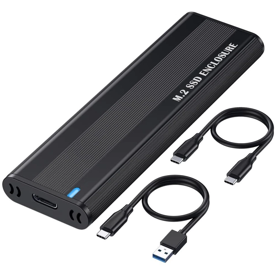 NVMe Enclosure and M.2 SATA SSD Adapter USB C 3.2X2 10Gbps for M-Key and B&M Key - Image 1 of 4