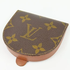 LOUIS VUITTON Cuvette Coin Case Wallet Monogram Leather Brown M61960 79723 - Picture 1 of 13