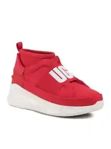 UGG Neutra 1095097 Woman's Red White Neoprene Slip On Sneaker Shoes US 7 UGG148 - Picture 1 of 5
