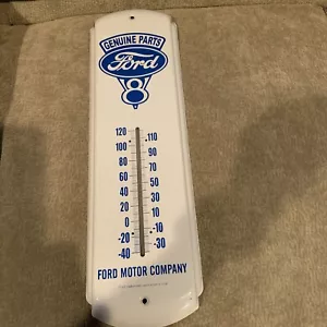 Originalteile Ford Motor Company V8 Thermometer Blechschild 16" x 5" - Bild 1 von 6