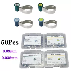 Dental Adapt SuperCap Stahlmatrix M6 Matrizen 50 Stück/Box Dicke 0,03/0,038 mm - Bild 1 von 26