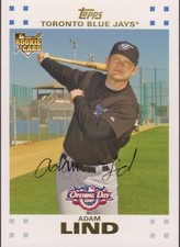 2007 Topps Opening Day #279 Adam Lind Toronto Blue Jays Rookie Card RC