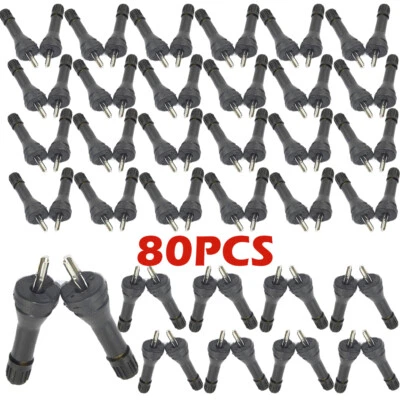 80PCS Rubber Replacement TPMS Monitoring Sensor Tire Valve Stem Kit VS-90 - Image 1 of 4
