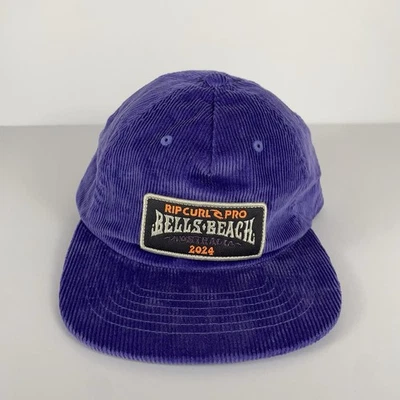 Rip Curl Hat WSL Bells Beach Australia 2024 OSFA Purple Corduroy Surf Skate Core - Image 1 of 4