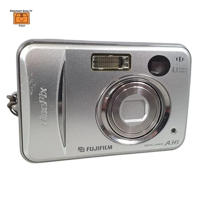 Fujifilm Digital Camera FinePix A345 4.1MP Silver AA Battery (Tested) - Image 1 of 4