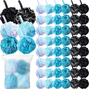 48 Pack Bath Sponge Shower Loofahs Bulk Pack 50g Soft Net Body Scrubber Showe... - Picture 1 of 7