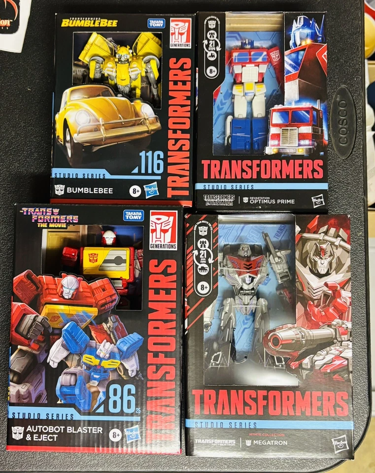 Transformers Studio Series. Megatron Gamer Ed Optimus Prime Blaster & Bumblebee  - Image 1 of 1