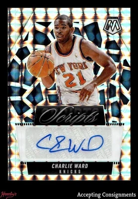 2024-25 Panini Mosaic Scripts Charlie Ward AUTO KNICKS Foto 1 de 2