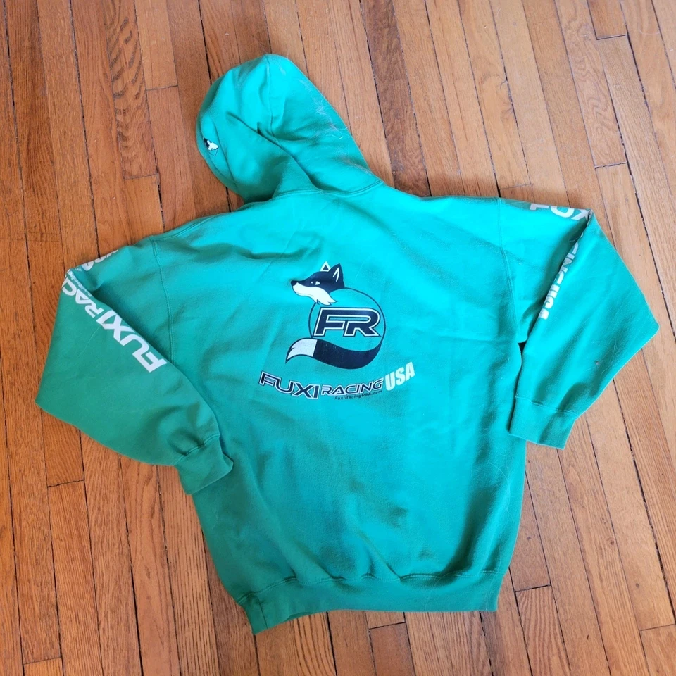 Fuxi racing USA Orange Hoodie Men's  ski racing outfitter Size Large - Image 1 of 3