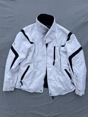 Descente Men’s Insulated Ski Jacket Size Large White Black 100% Authentic  - Image 1 of 4