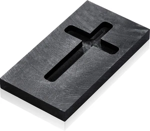 Skyley Cross Graphite Casting Ingot Mold Metal Refining Scrap Melting Casting Mo - Picture 1 of 12