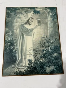 Vintage 1942 Warner Sallman “Christ at Heart’s Door” 1969 Kriebel & Bates 11x14” - Picture 1 of 17