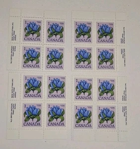 Canada 1977 Floral Definitives  #705 MS Of Plate #2 British American Bank Note M - Bild 1 von 1