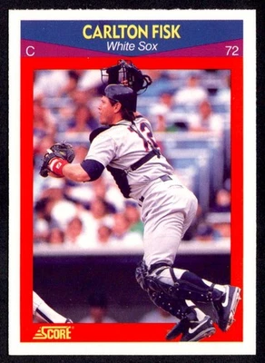1990 Score 100 Superstars Carlton Fisk Chicago White Sox #70 - Image 1 of 2