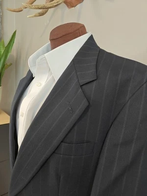 🇬🇧 Austin Reed Para Hombres 39R Azul Marino Rayas Dos Botones Lana Código Deportivo Hecho en EE. UU.  Foto 1 de 4