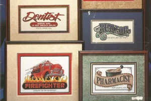 Counted Cross Stitch Patterns Jobs Teacher Realtor Firefighter Dentist Nurse P49 - Picture 1 of 7