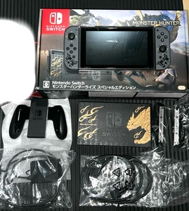 Nintendo Switch Monster Hunter Rise Edition Tested w/ Box No Software Rank:A - Picture 1 of 9
