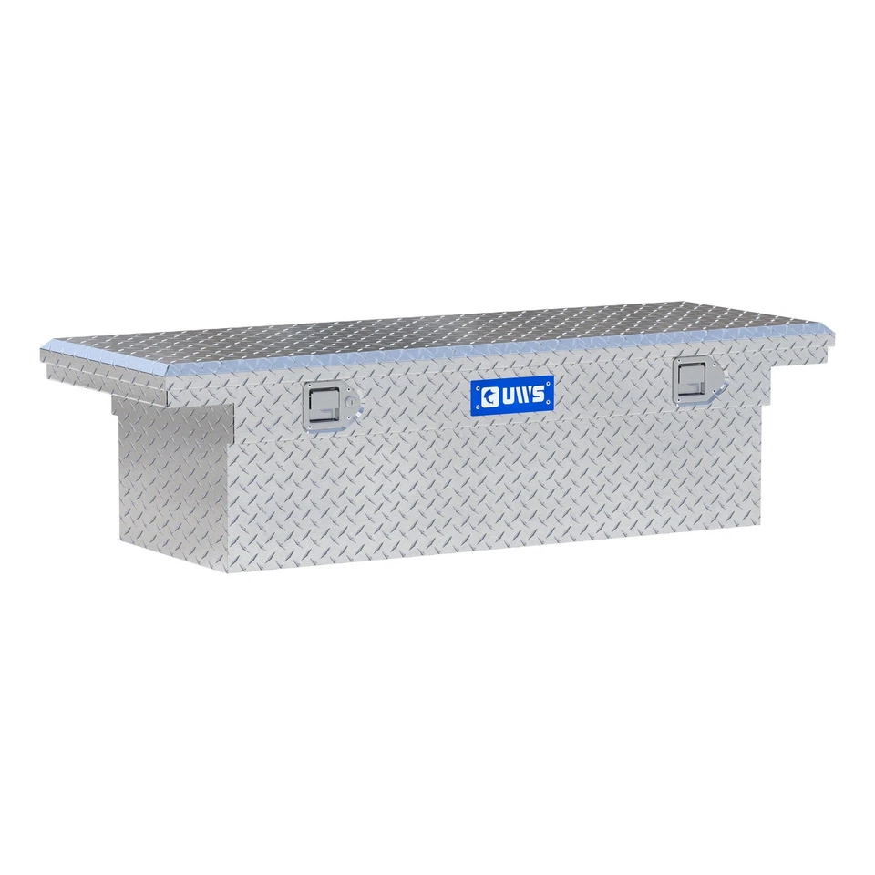 UWS 54" Crossover Truck Tool Box with Low Profile Bright Aluminum Cargo Storage - Imagem 1 de 4