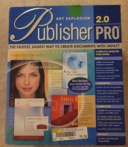 Art Explosion Publisher PRO 2.0 Video Photo Design 8 CD ROM Discs For Windows PC - Picture 1 of 6