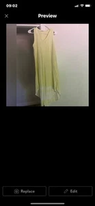 Womens Small Z Supply Paradise Maxi Sleeveless Dress Flowly Pullover Ivory Green - Foto 1 di 5