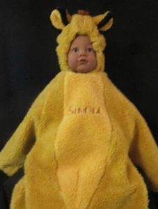 Disney Store Fuzzy Brown Simba Cub Costume Hood and Ears LION KING Size Small - Picture 1 of 4
